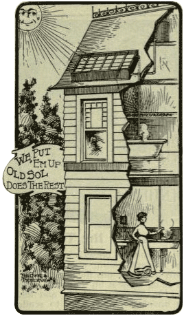 初期の太陽光温水器の広告
